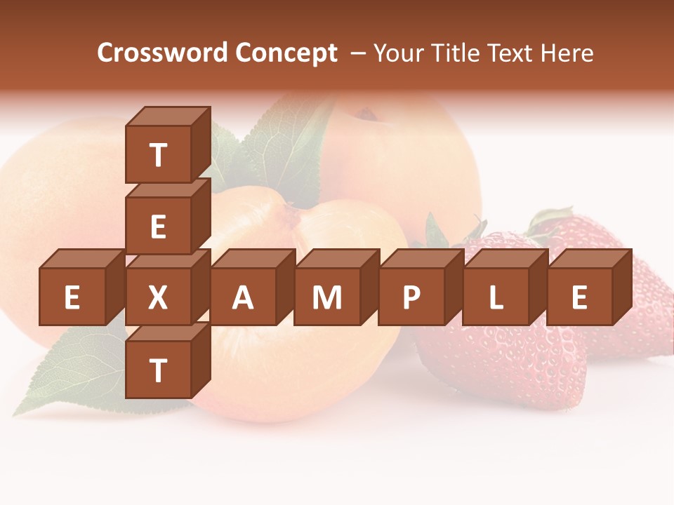 Berry Background Fragment PowerPoint Template