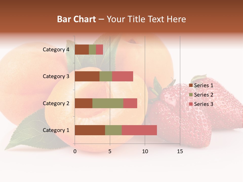 Berry Background Fragment PowerPoint Template