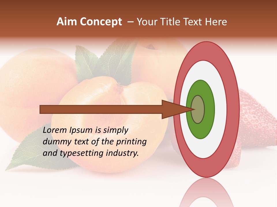 Berry Background Fragment PowerPoint Template