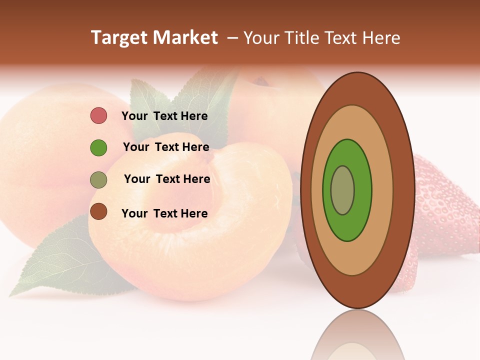 Berry Background Fragment PowerPoint Template