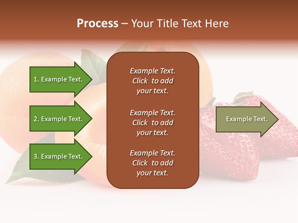 Berry Background Fragment PowerPoint Template