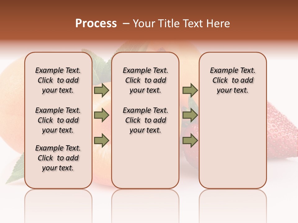 Berry Background Fragment PowerPoint Template
