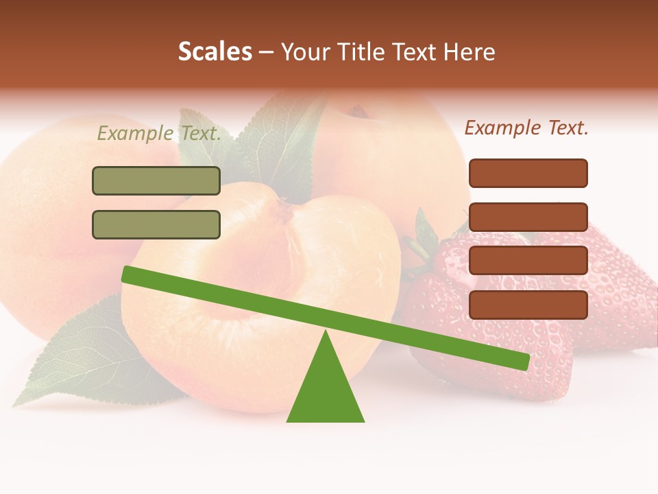 Berry Background Fragment PowerPoint Template