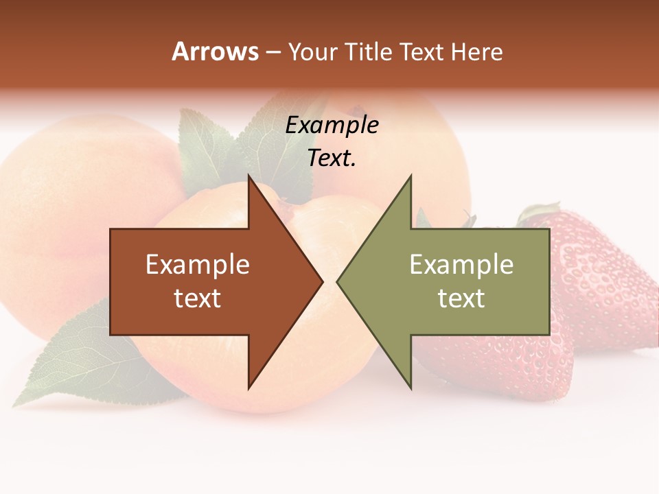 Berry Background Fragment PowerPoint Template