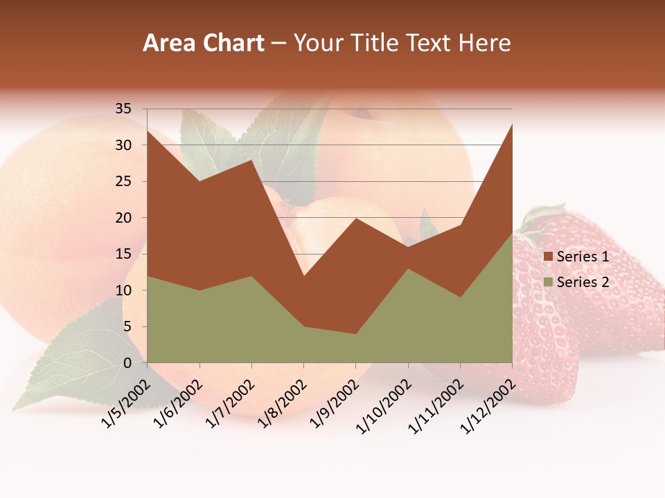 Berry Background Fragment PowerPoint Template