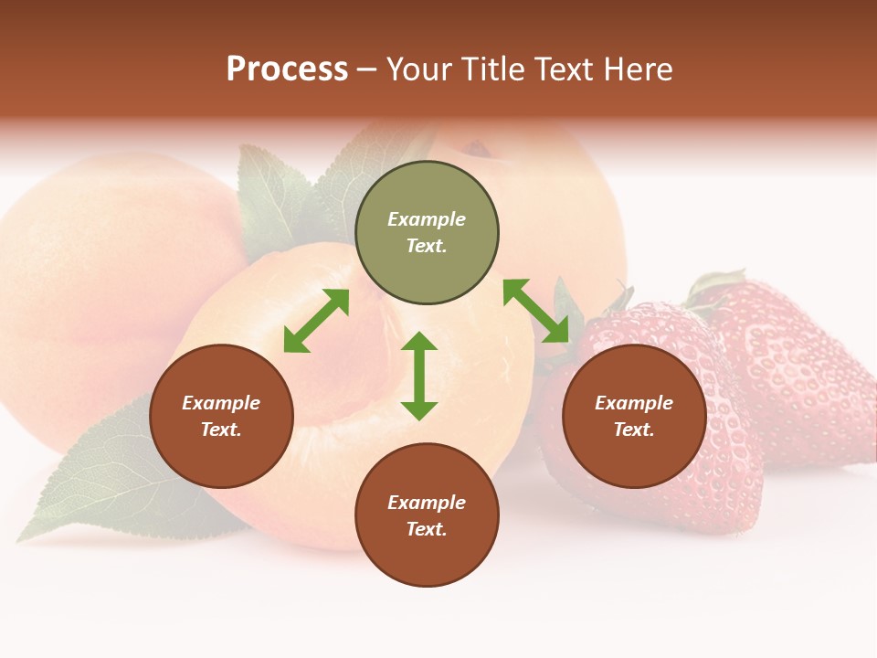 Berry Background Fragment PowerPoint Template