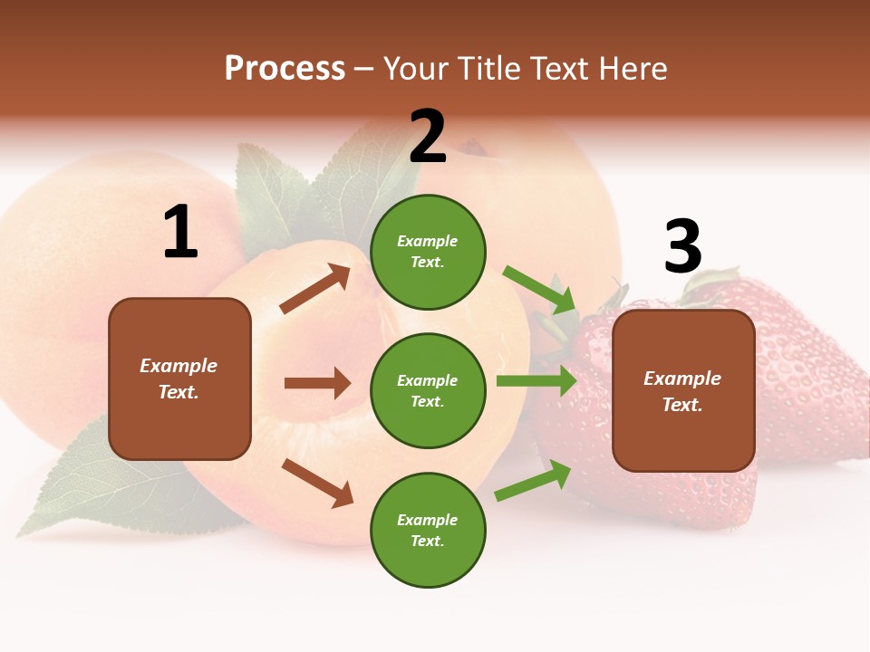 Berry Background Fragment PowerPoint Template