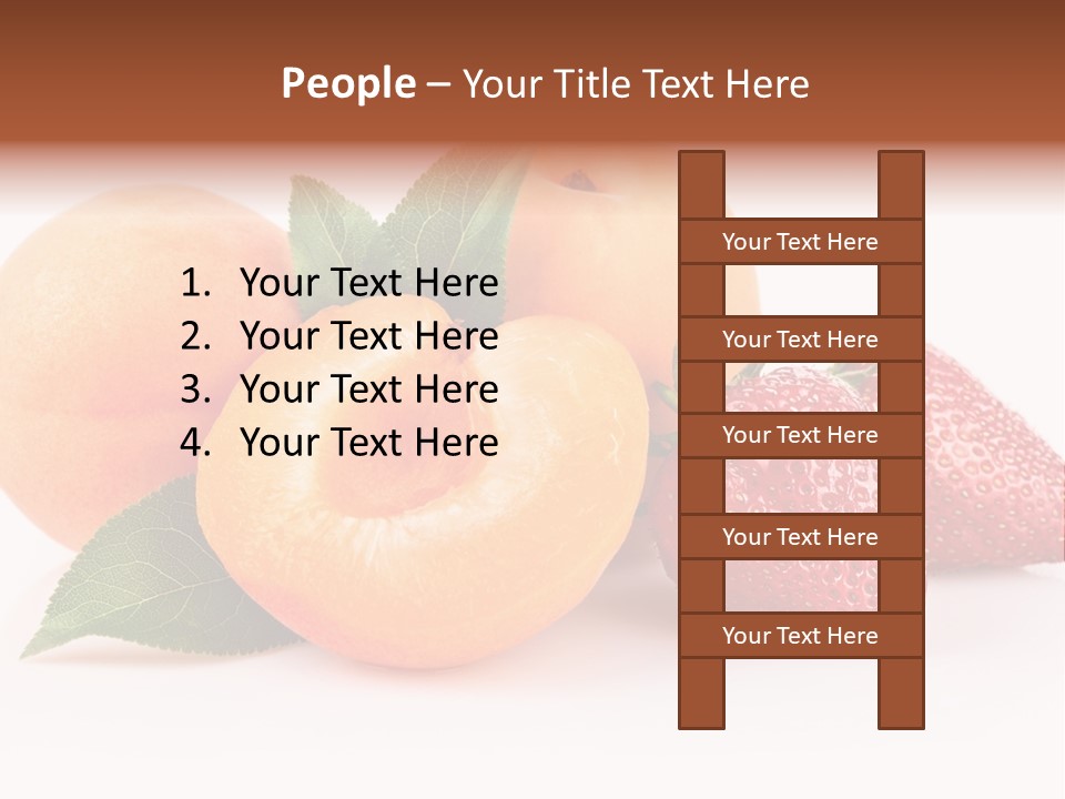 Berry Background Fragment PowerPoint Template