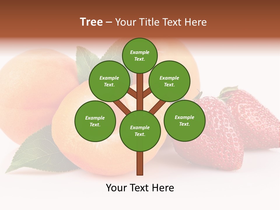 Berry Background Fragment PowerPoint Template