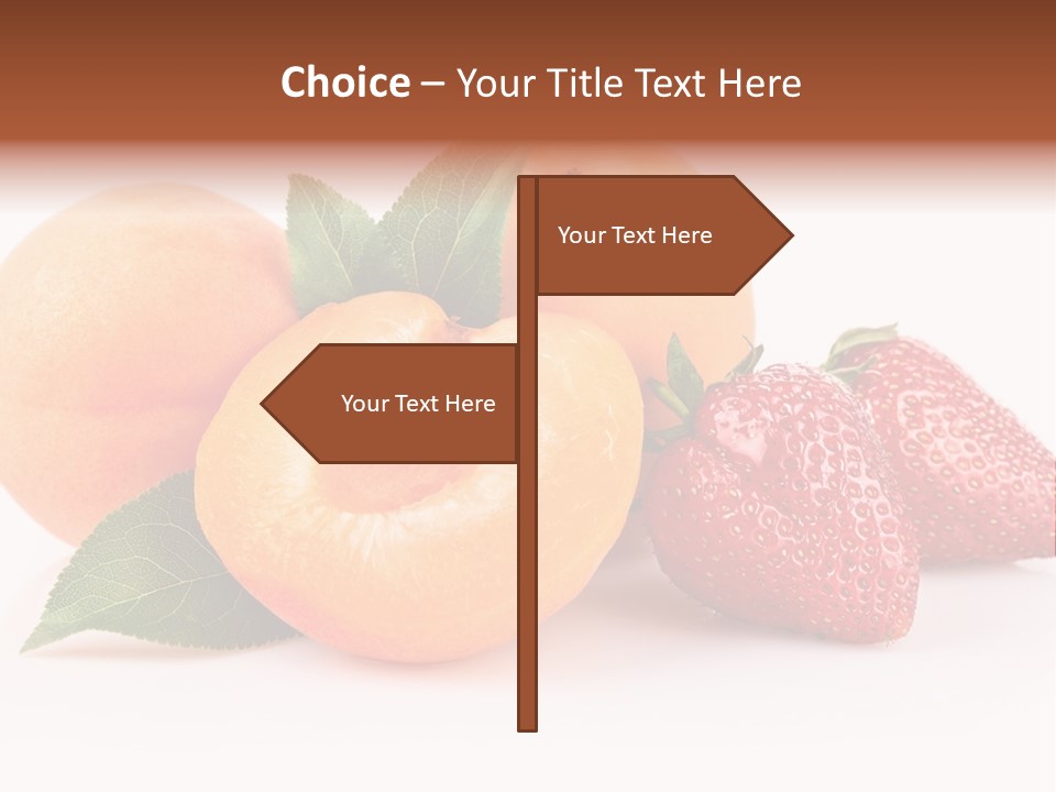 Berry Background Fragment PowerPoint Template