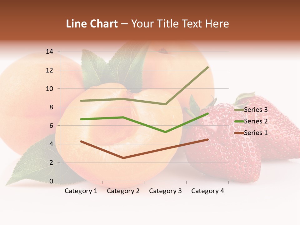 Berry Background Fragment PowerPoint Template