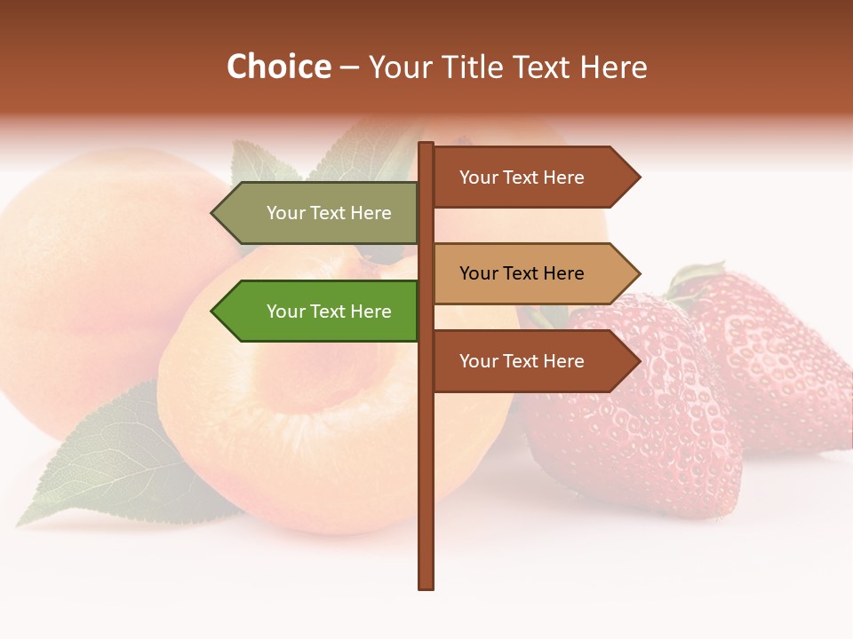 Berry Background Fragment PowerPoint Template