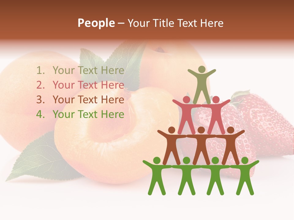 Berry Background Fragment PowerPoint Template