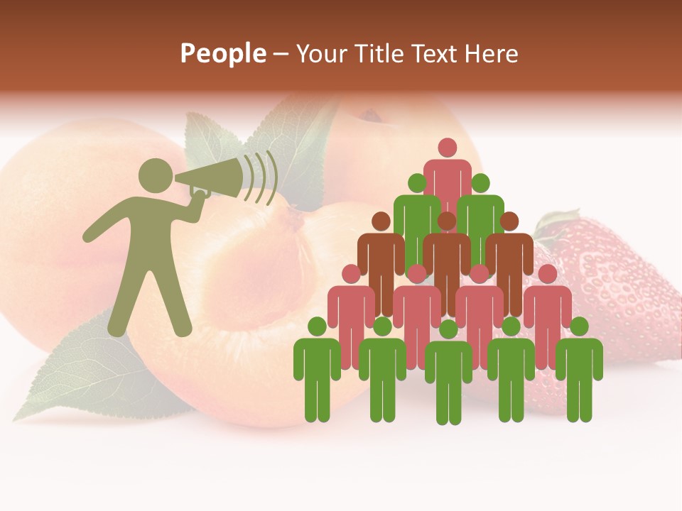 Berry Background Fragment PowerPoint Template