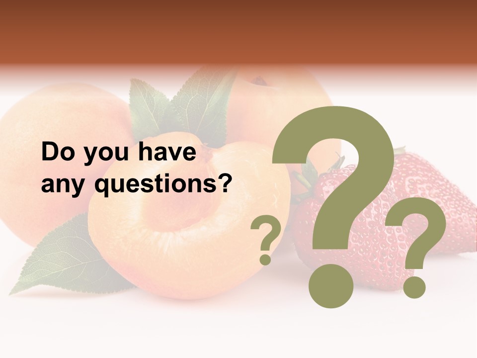 Berry Background Fragment PowerPoint Template