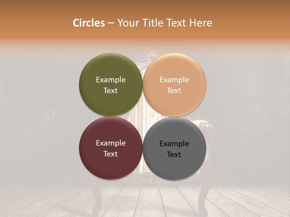 Comfortable Divan Expensive PowerPoint Template