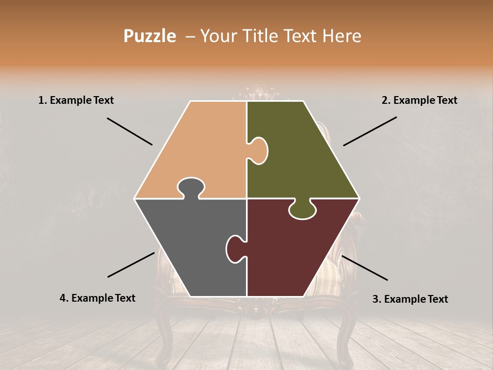 Comfortable Divan Expensive PowerPoint Template