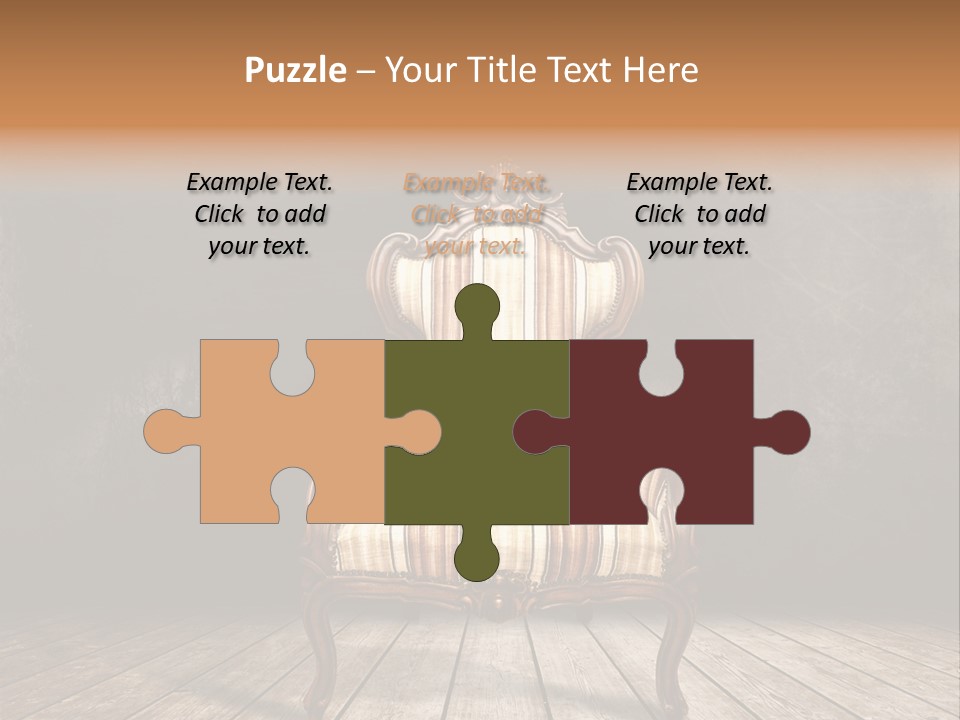 Comfortable Divan Expensive PowerPoint Template