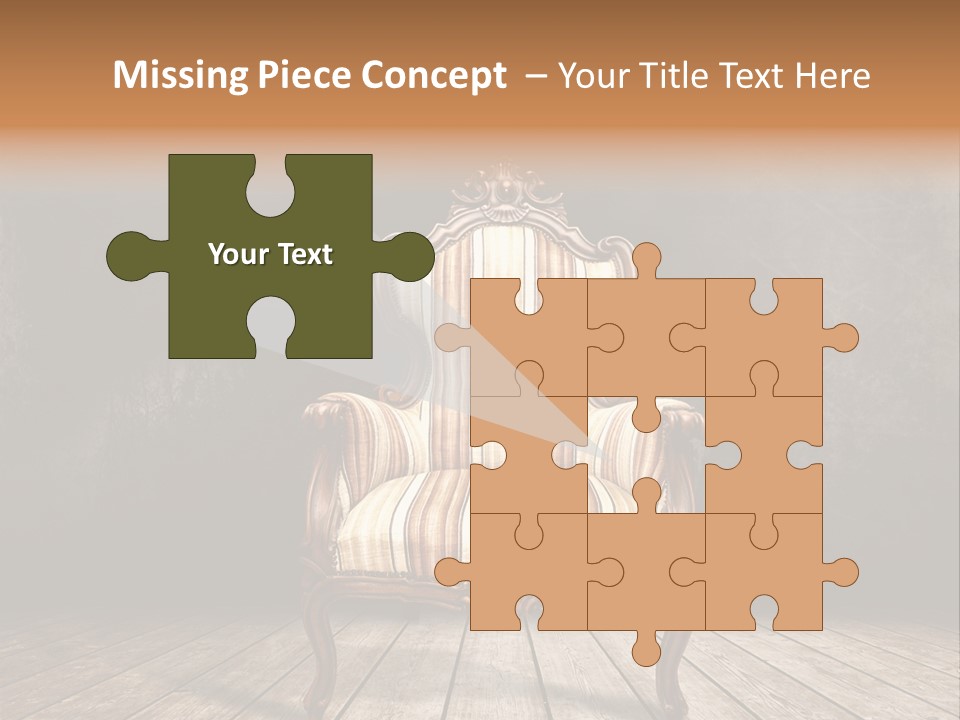 Comfortable Divan Expensive PowerPoint Template