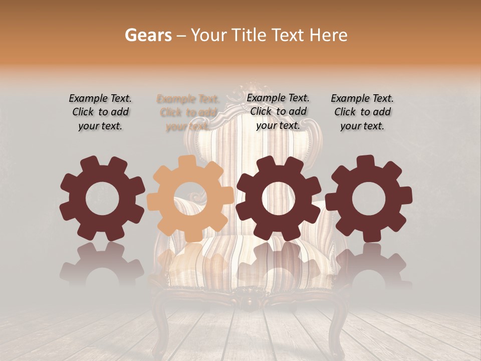 Comfortable Divan Expensive PowerPoint Template