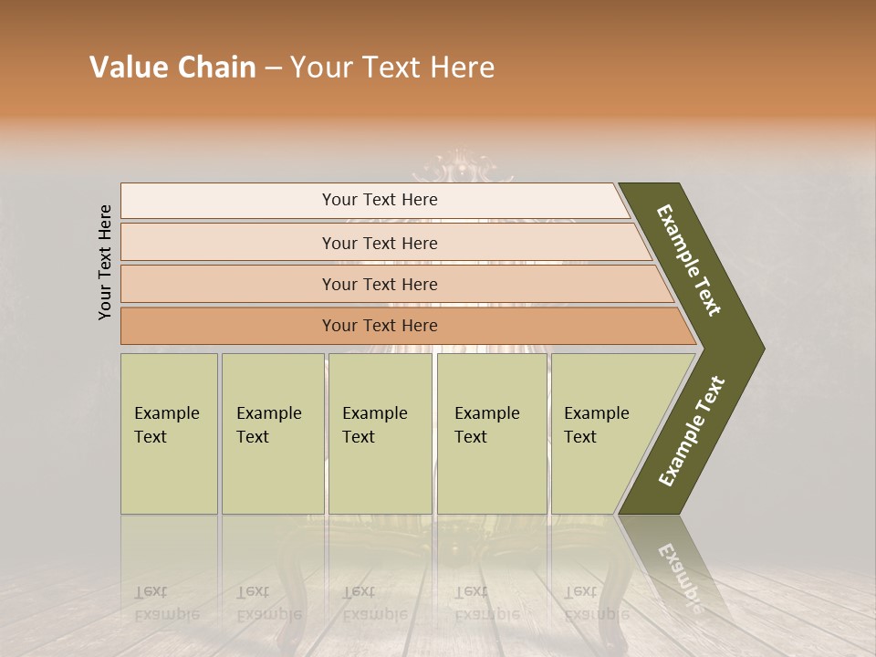 Comfortable Divan Expensive PowerPoint Template