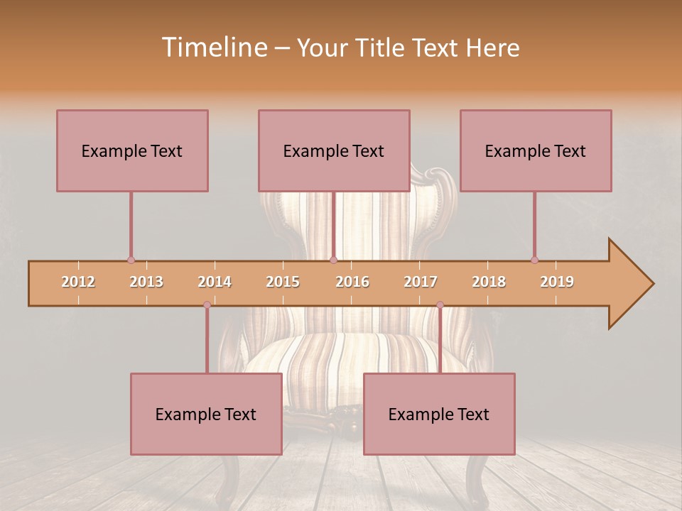 Comfortable Divan Expensive PowerPoint Template