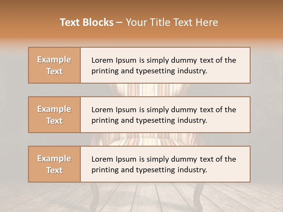 Comfortable Divan Expensive PowerPoint Template