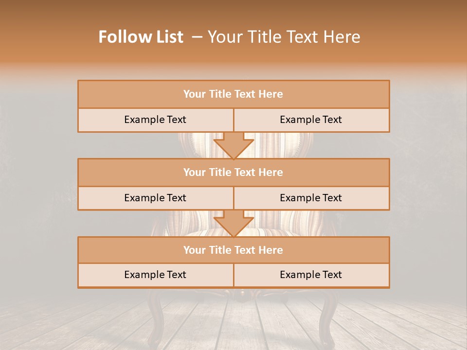 Comfortable Divan Expensive PowerPoint Template