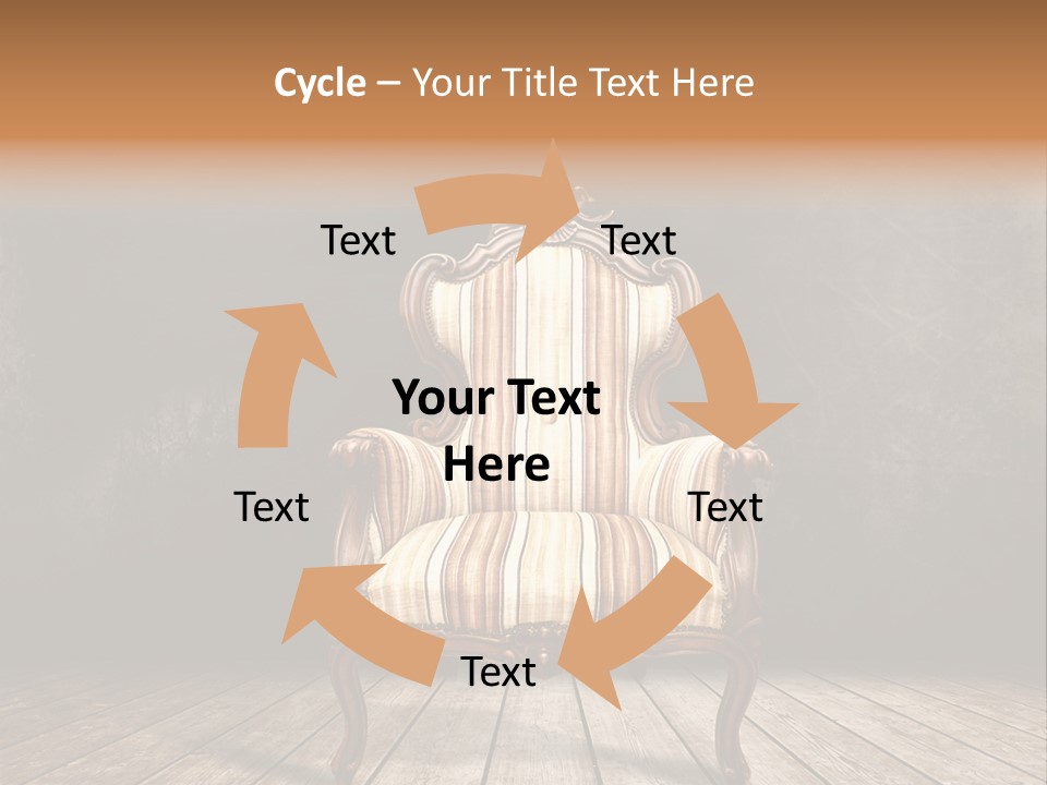Comfortable Divan Expensive PowerPoint Template