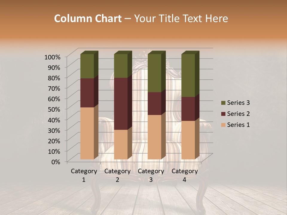 Comfortable Divan Expensive PowerPoint Template