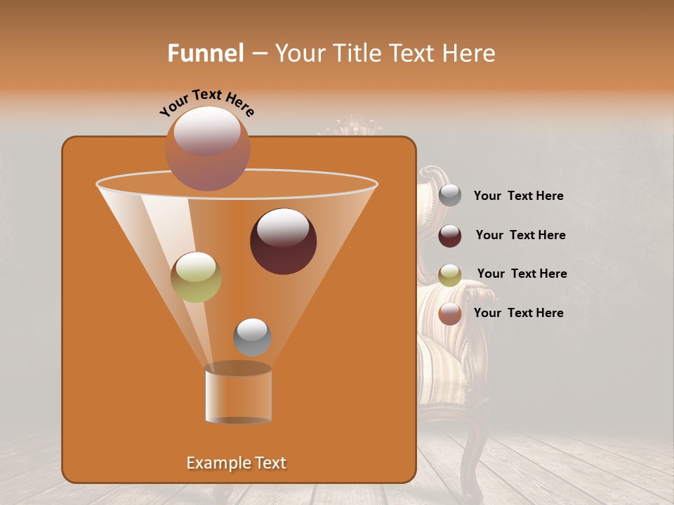 Comfortable Divan Expensive PowerPoint Template