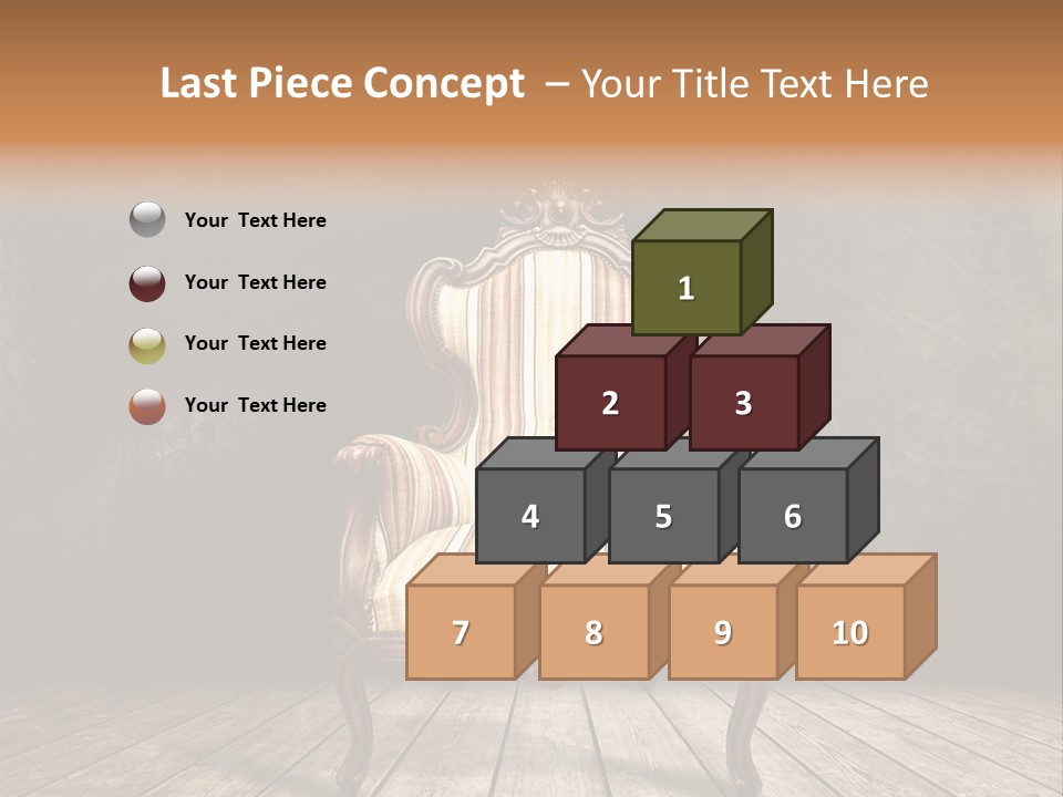 Comfortable Divan Expensive PowerPoint Template