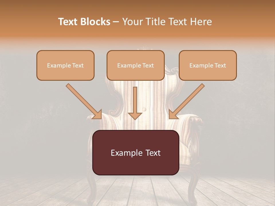Comfortable Divan Expensive PowerPoint Template