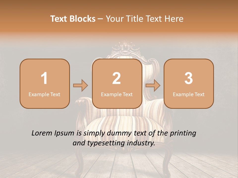 Comfortable Divan Expensive PowerPoint Template