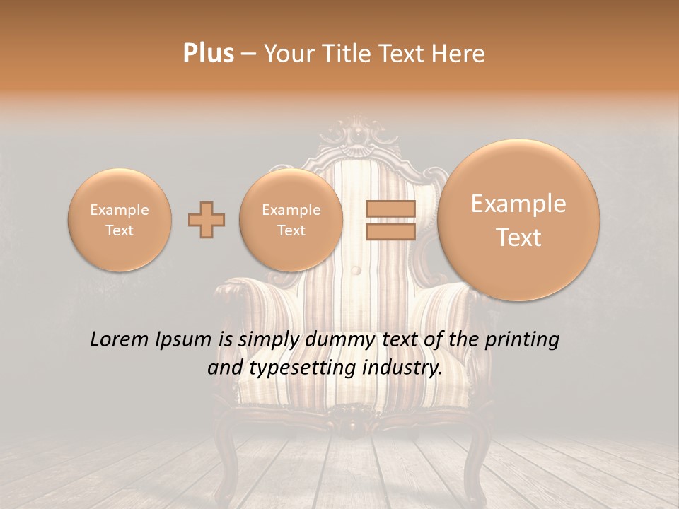 Comfortable Divan Expensive PowerPoint Template