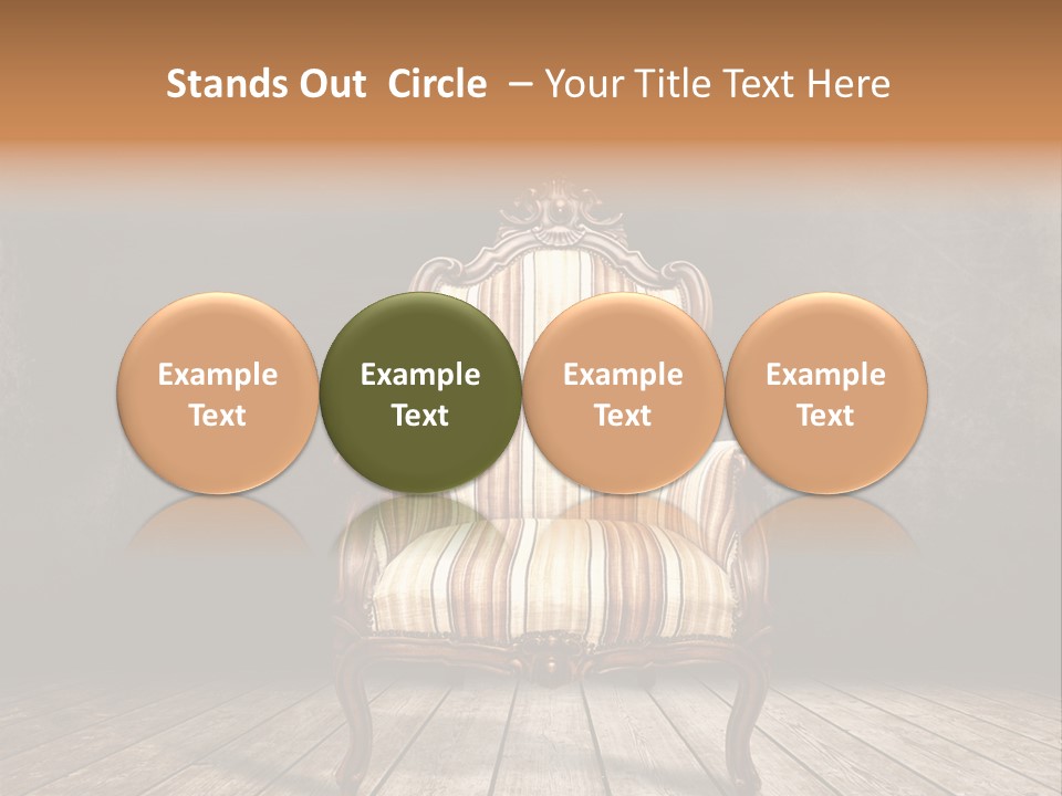 Comfortable Divan Expensive PowerPoint Template