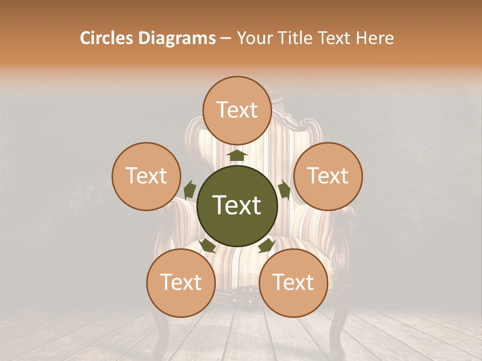 Comfortable Divan Expensive PowerPoint Template