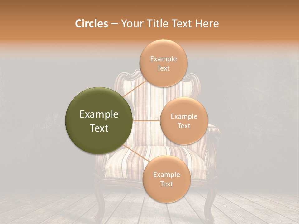 Comfortable Divan Expensive PowerPoint Template