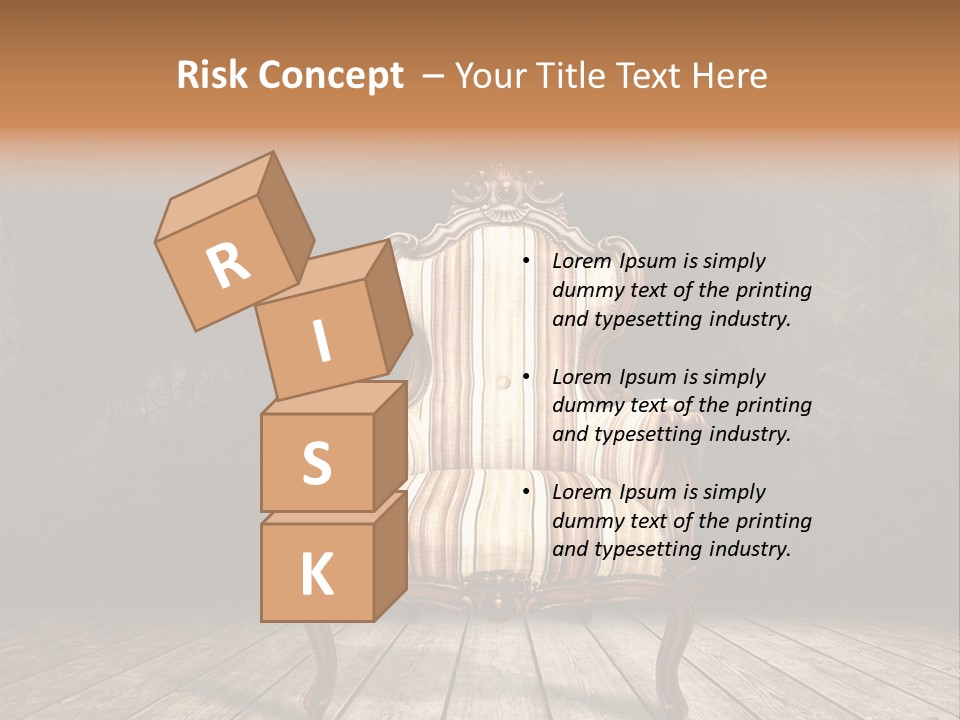 Comfortable Divan Expensive PowerPoint Template