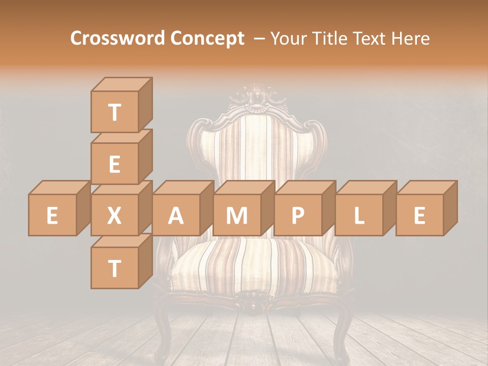 Comfortable Divan Expensive PowerPoint Template