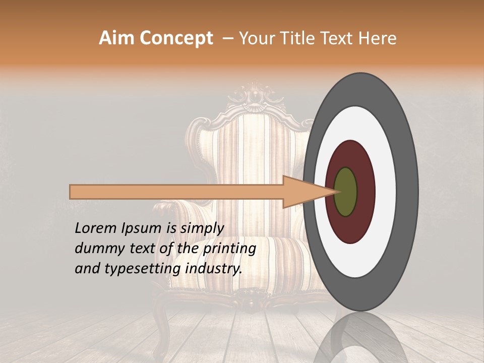 Comfortable Divan Expensive PowerPoint Template