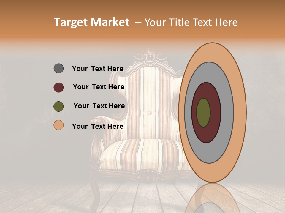 Comfortable Divan Expensive PowerPoint Template