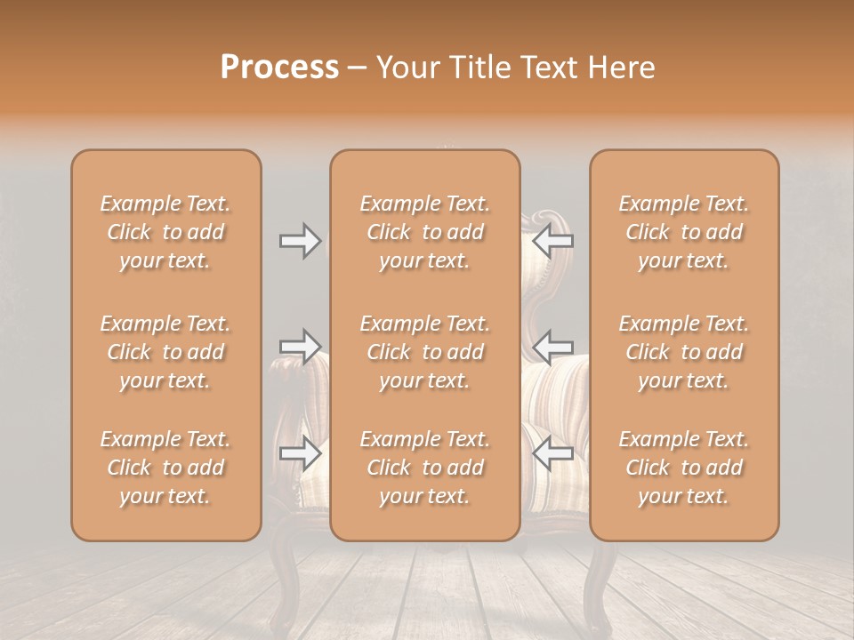 Comfortable Divan Expensive PowerPoint Template