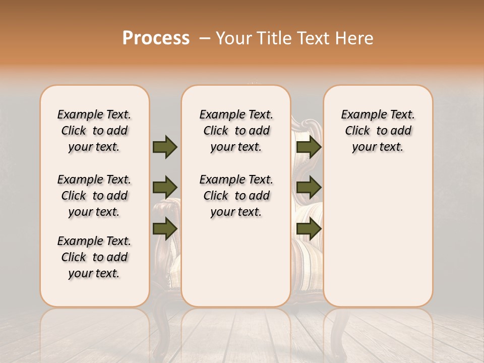 Comfortable Divan Expensive PowerPoint Template