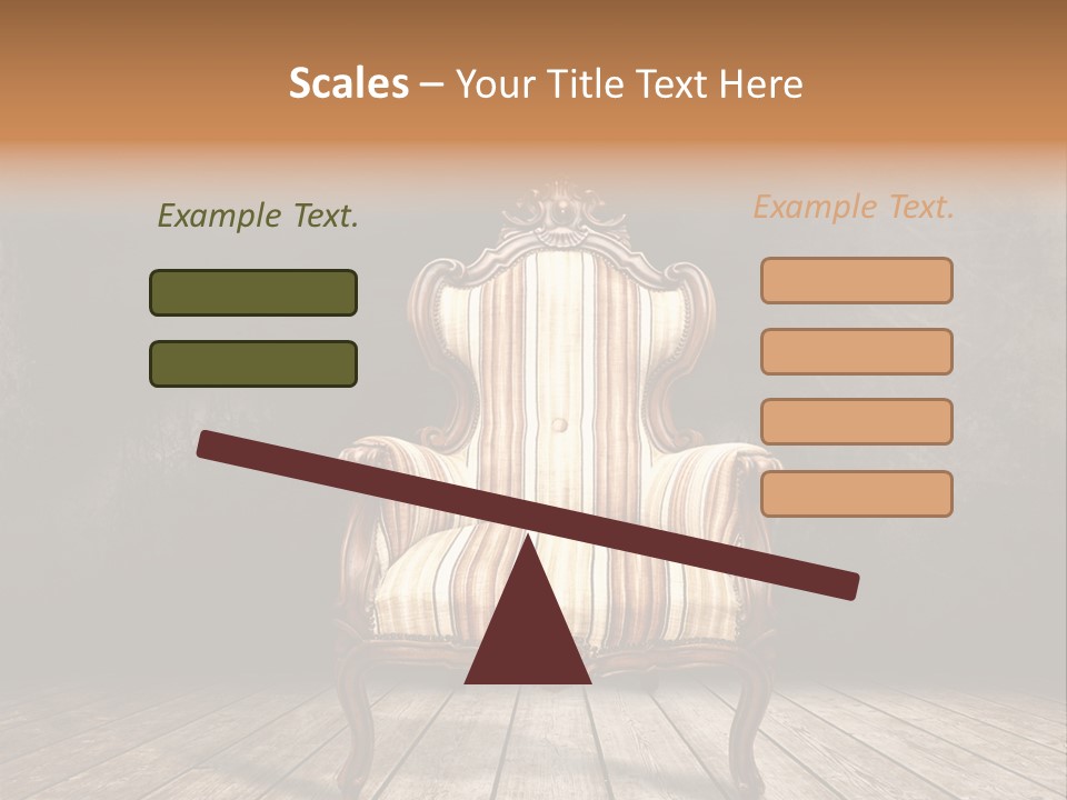 Comfortable Divan Expensive PowerPoint Template