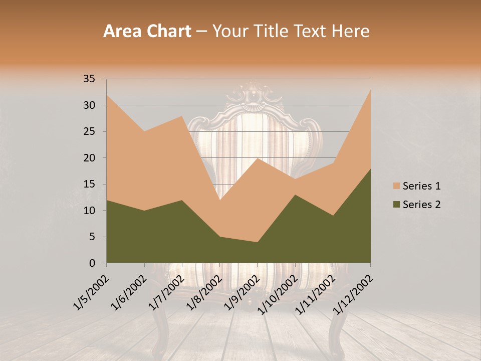 Comfortable Divan Expensive PowerPoint Template