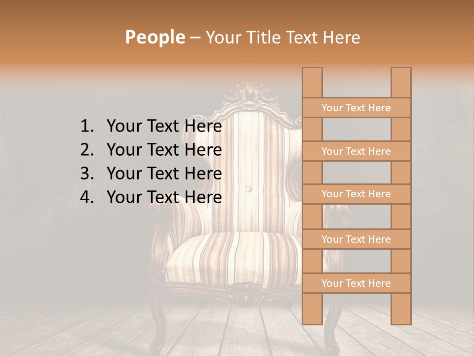 Comfortable Divan Expensive PowerPoint Template