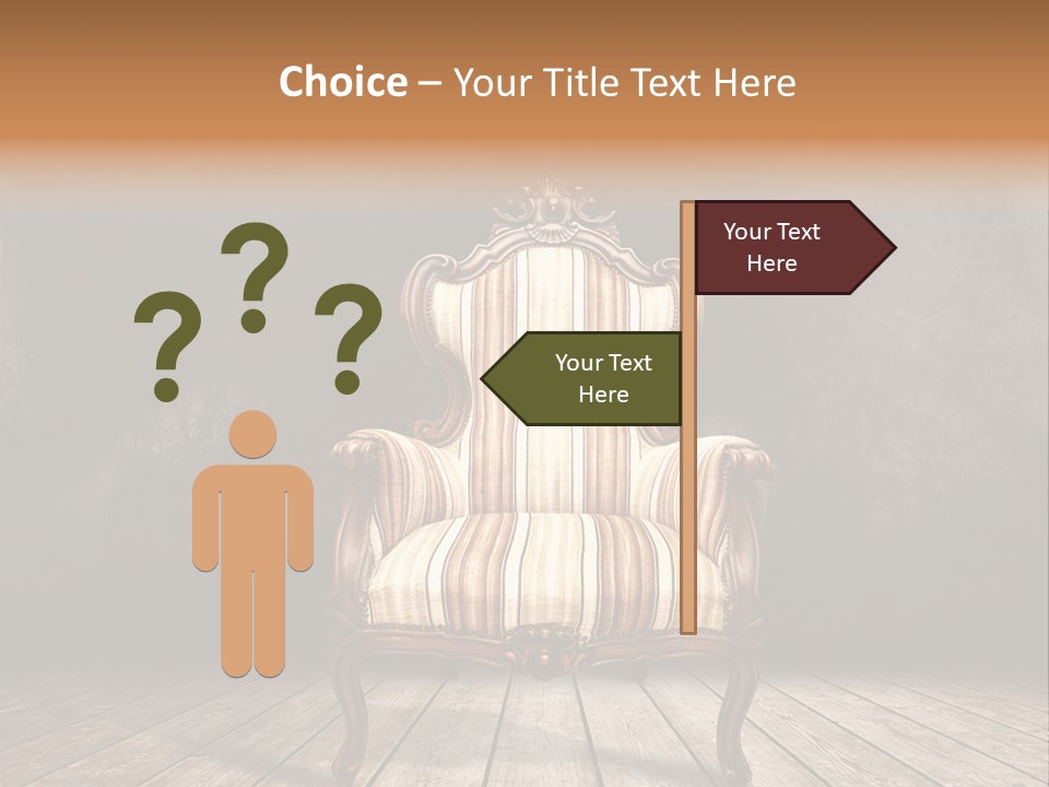 Comfortable Divan Expensive PowerPoint Template