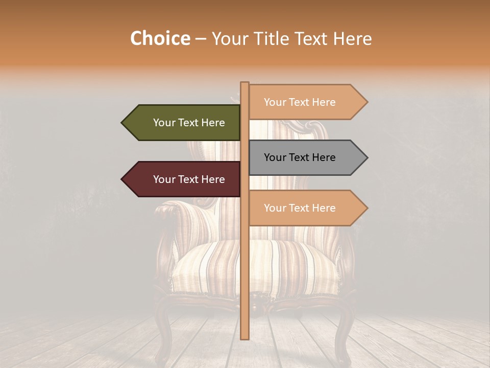 Comfortable Divan Expensive PowerPoint Template