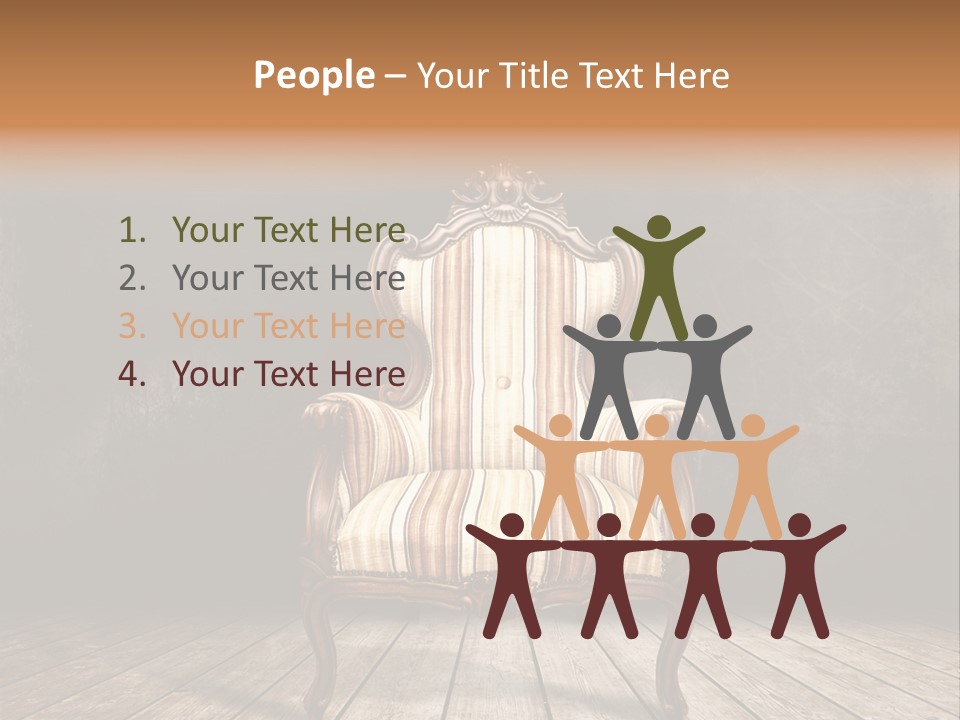 Comfortable Divan Expensive PowerPoint Template